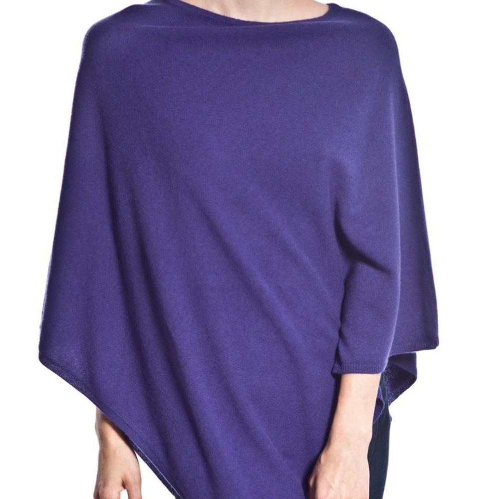NWOT +Beryll Purple Cashmere Poncho
